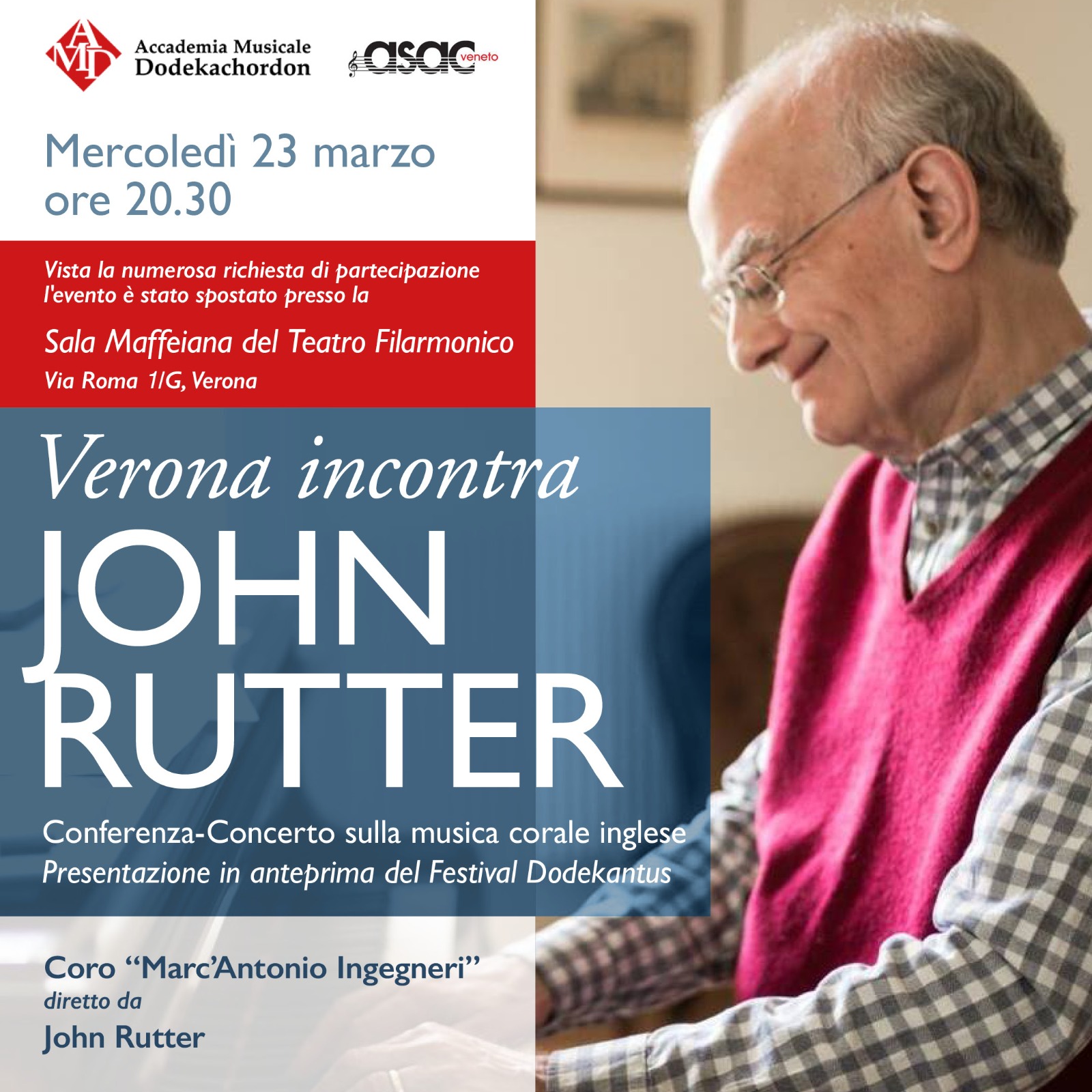Verona incontra JOHN RUTTER